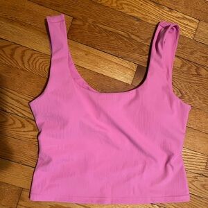 Fabletics Oasis Twist Built-In Bra Tank - Ribbed fabric Size XL